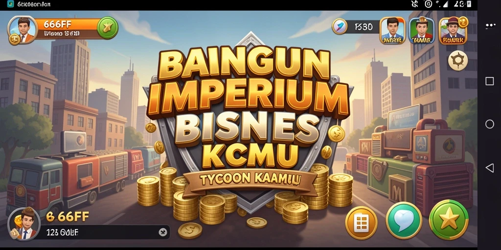 Screenshot gameplay 666FF menampilkan manajemen bisnis yang strategis.