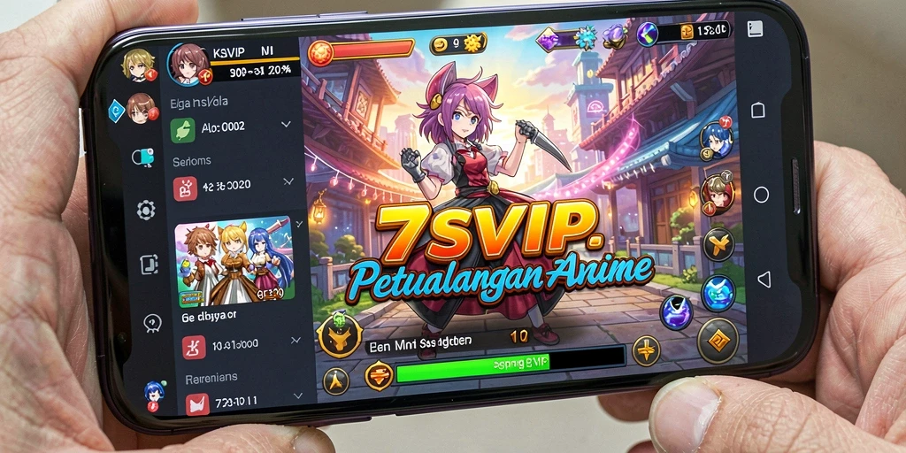 Tangkapan layar gameplay menunjukkan karakter anime dalam aksi.