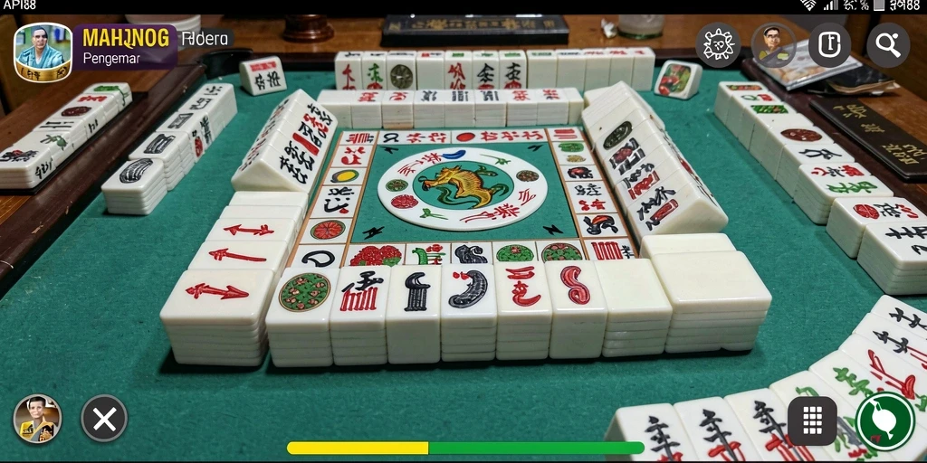 Tampilan gameplay Mahjong yang menawan dan menarik di API88.