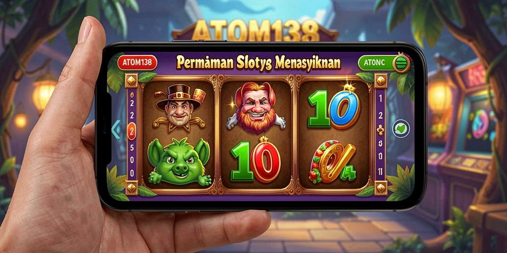 Screenshot gameplay ATOM138 yang menampilkan slot seru dan grafis tinggi.