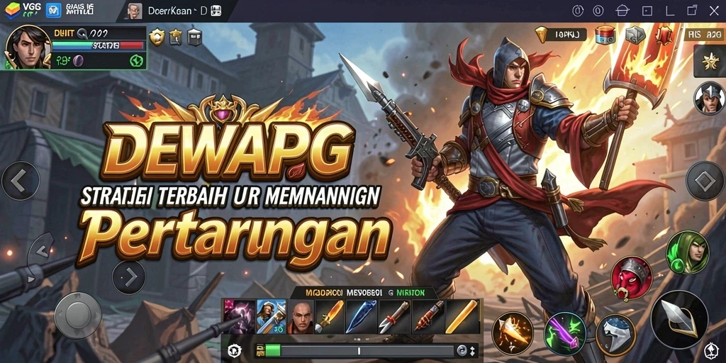Screenshot gameplay DEWAPG menampilkan aksi strategis yang mendebarkan.