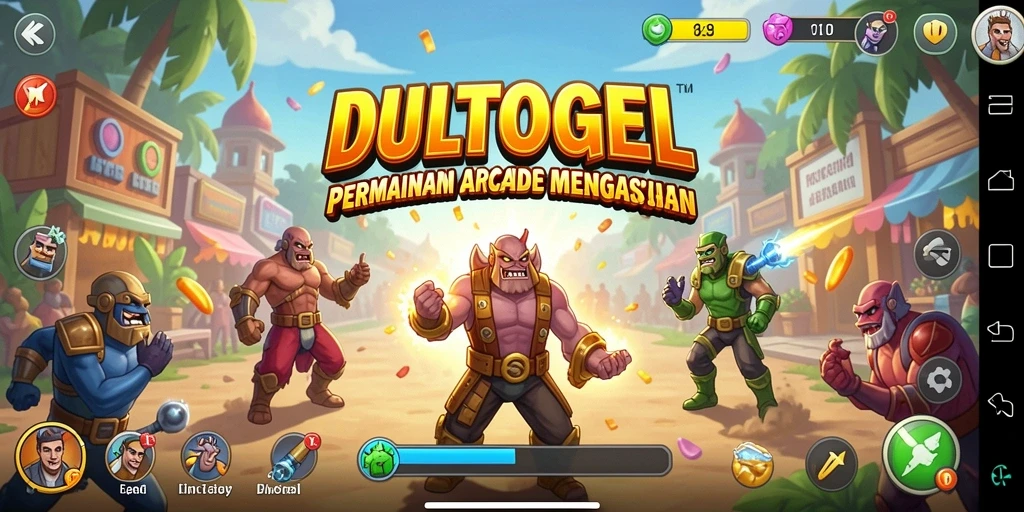 Tangkapan layar menunjukkan gameplay DULTOGEL yang penuh aksi dan tantangan.