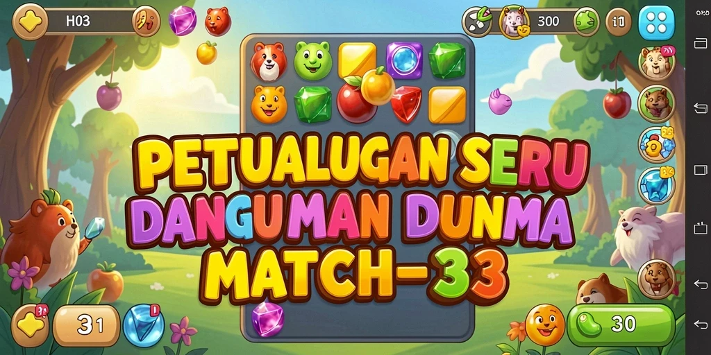 Tampilan gameplay H03 dengan tantangan match-3 yang menarik.