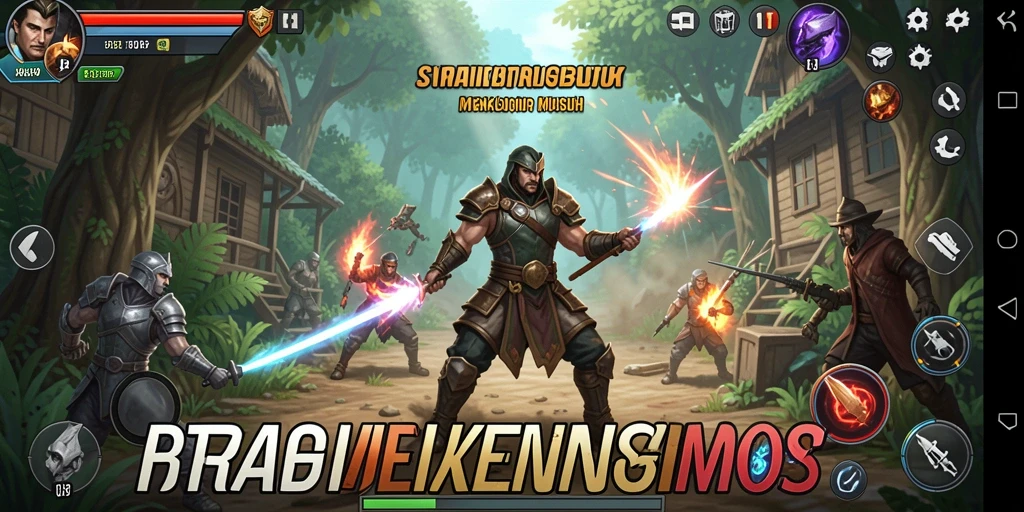 Screenshot gameplay HARAPJP menunjukkan serangan strategi yang mendebarkan.