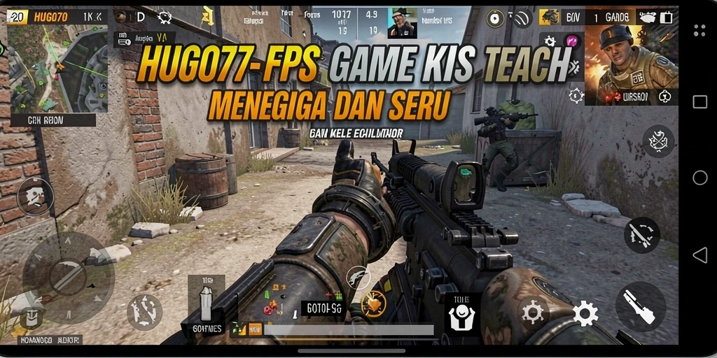 Tampilan gameplay seru di HUGO77 dengan aksi tembak-menembak yang intens.