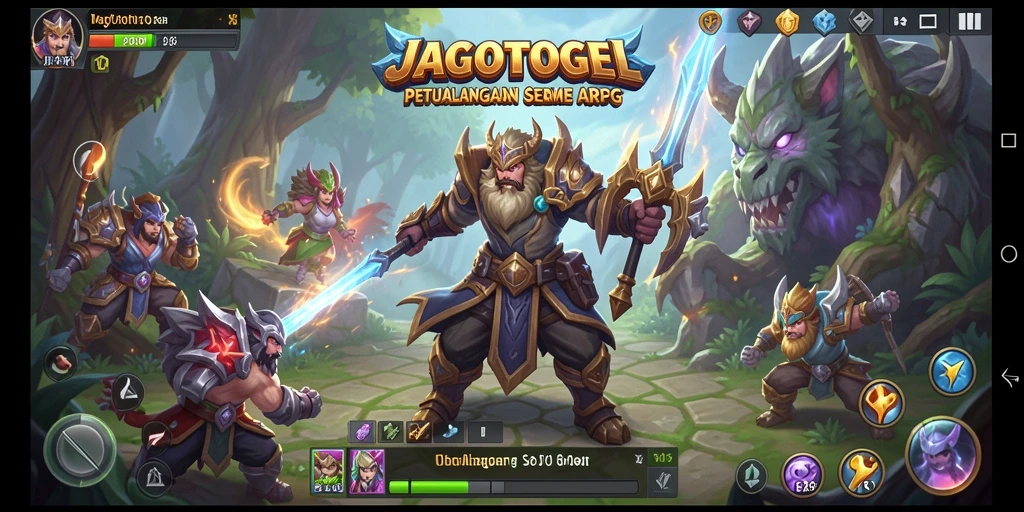 Screenshot menampilkan karakter utama dalam aksi pertempuran ARPG.