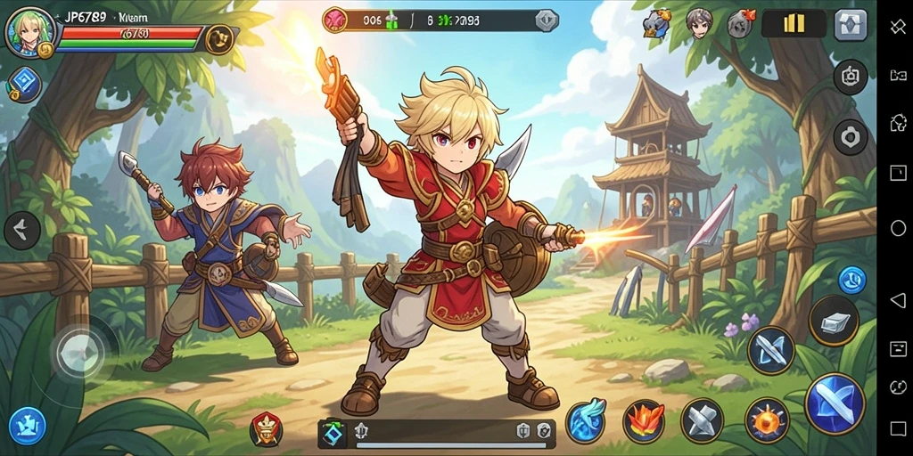 Screenshot utama JP6789 menampilkan aksi seru dalam dunia Anime.
