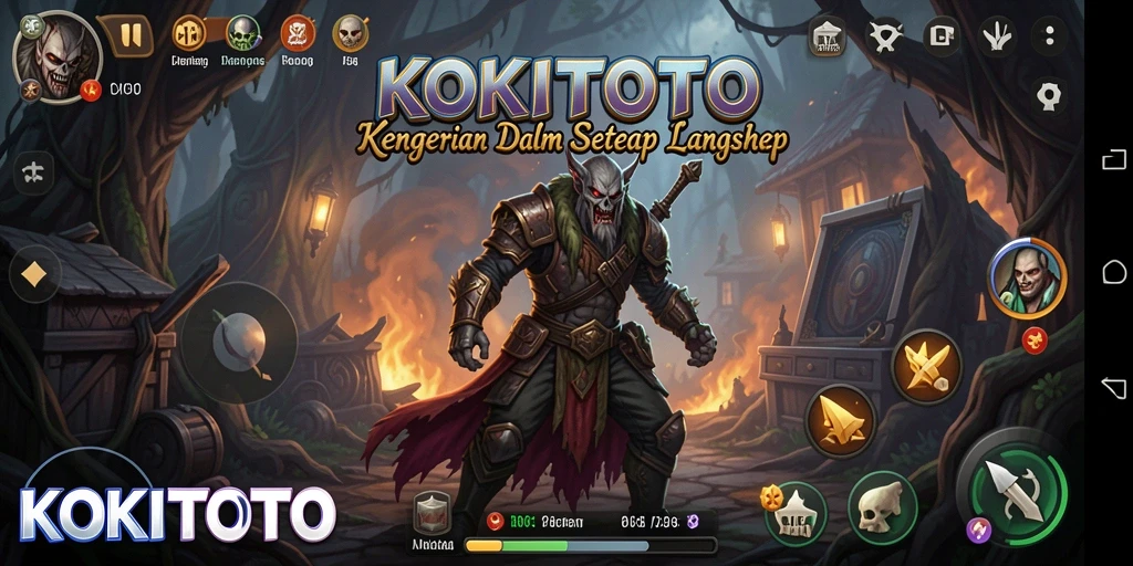 Gameplay menakutkan KOKITOTO yang penuh ketegangan.