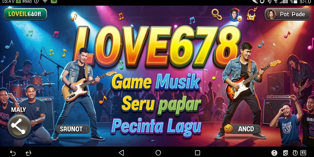 Tampilan gameplay menarik dengan irama musik yang memukau.