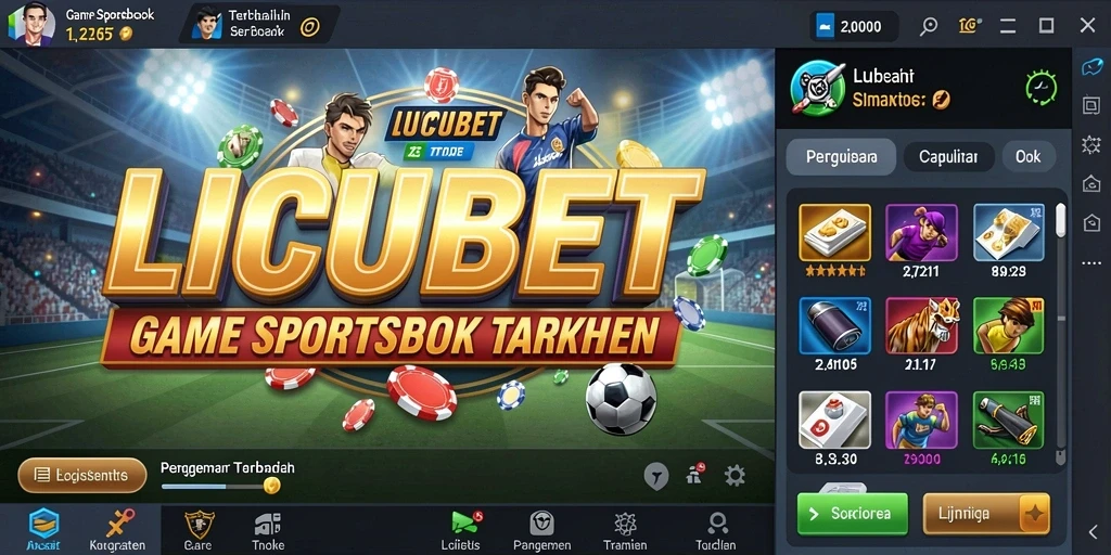 Tampilan gameplay LUCUBET yang menarik dan interaktif.