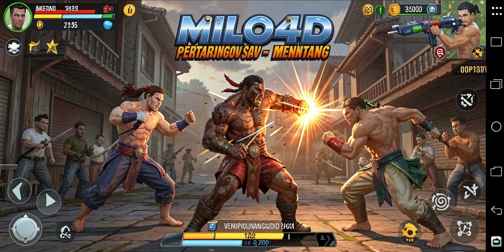 Tangkapan layar dari gameplay seru di MILO4D saat bertarung.