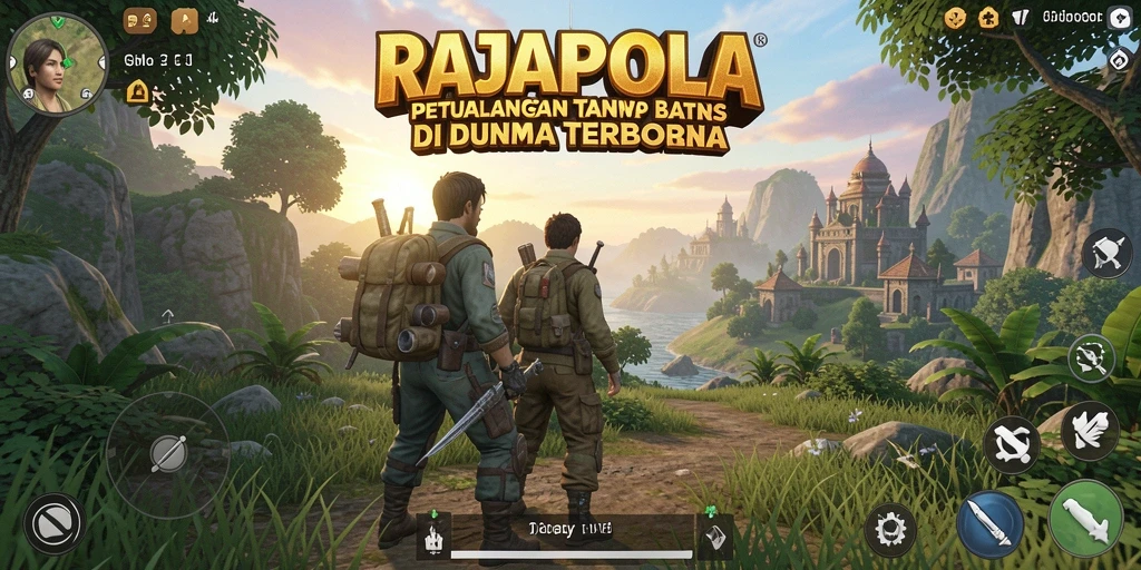 Tampilan gameplay RAJAPOLA yang luas dan menakjubkan.