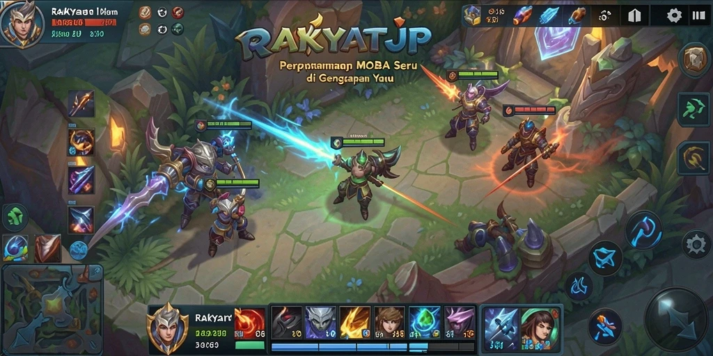Tampilan in-game yang menarik dan mendebarkan dari RAKYATJP.