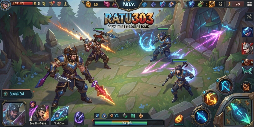 Tampilan seru dari pertarungan strategi di RATU303.