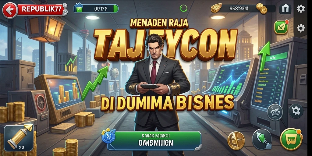 Screenshot menunjukkan antarmuka gameplay Tycoon yang menarik.