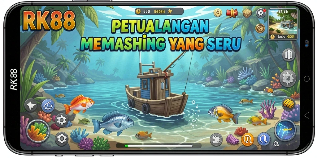 Tangkapan ikan yang mengesankan dalam gameplay RK88.