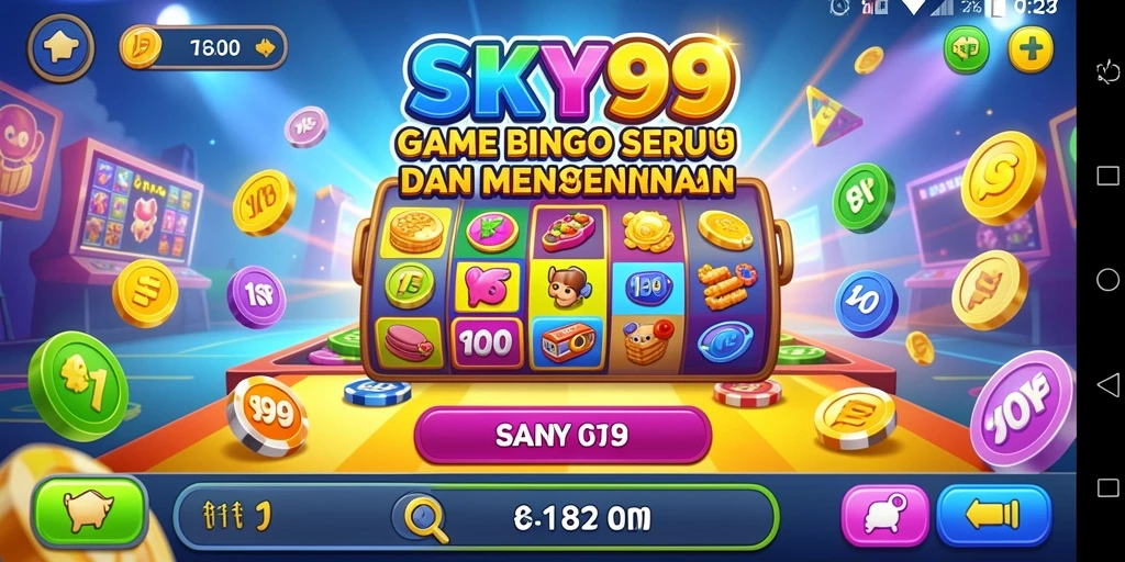 Gameplay Bingo seru di SKY99 dengan tampilan menarik.