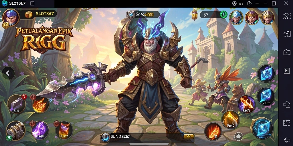 Tampilan gameplay menakjubkan dengan petualangan RPG yang seru.