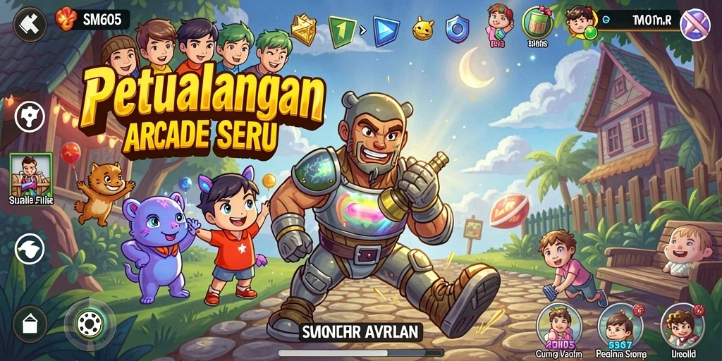 Tampilan gameplay seru dan menantang dari SM605.