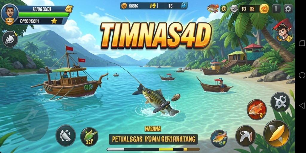 Tampilan menarik saat menangkap ikan besar di TIMNAS4D.